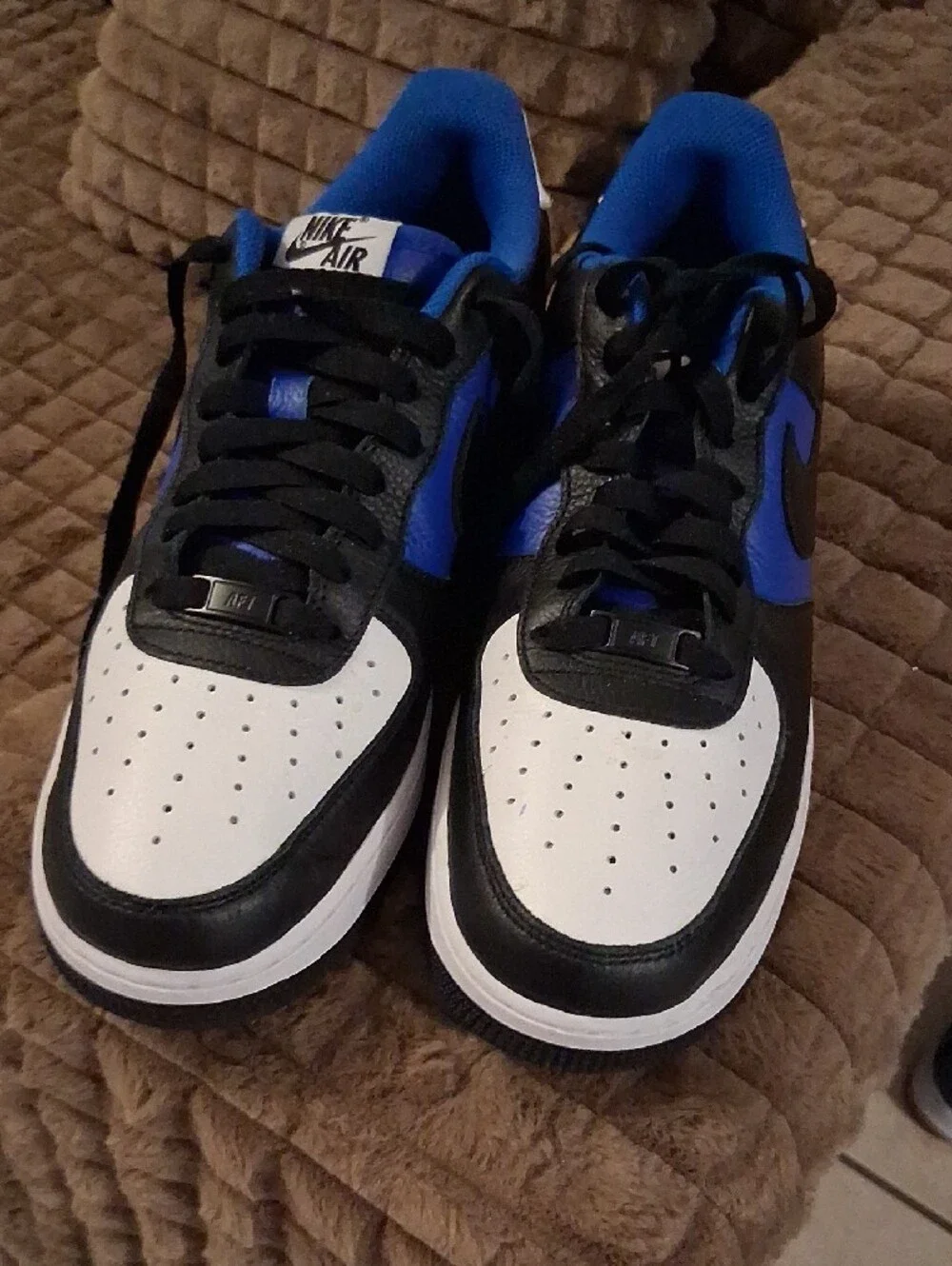 Nike Low Top Sneakers - White/Black/Royal Blue